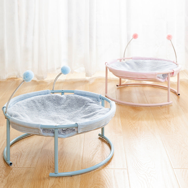 Cat Bed House – Soft Plush Kitten Hammock Mattress for All Seasons