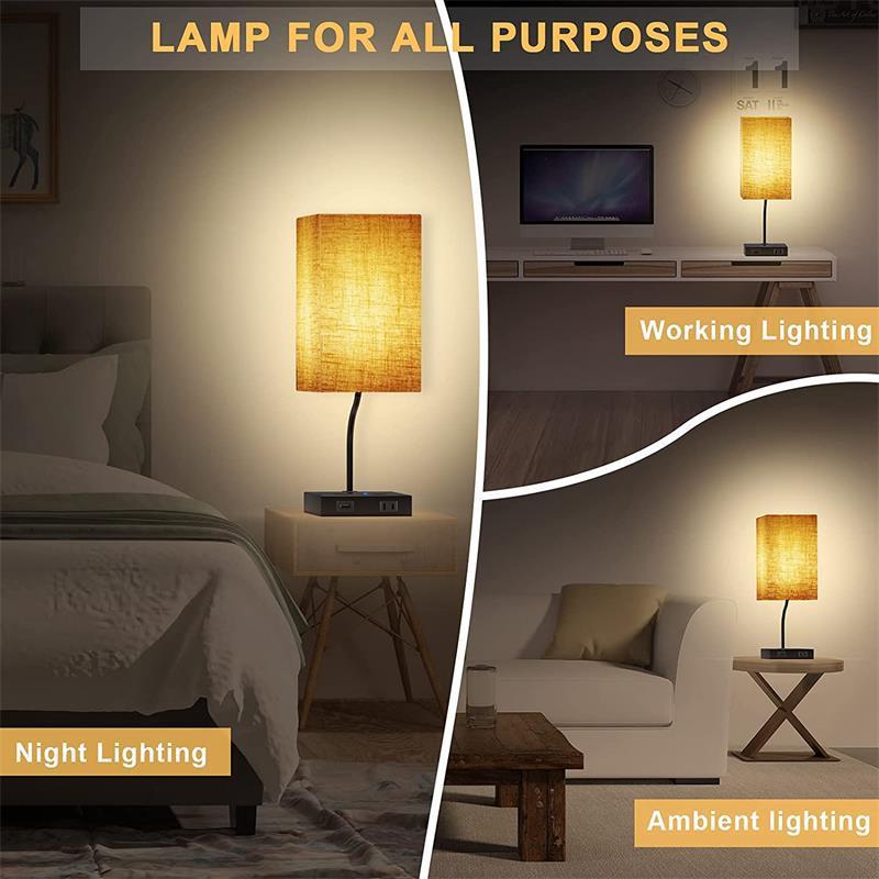 Modern Minimalist Table Lamp – Soft Glow, Elegant Design | 110V