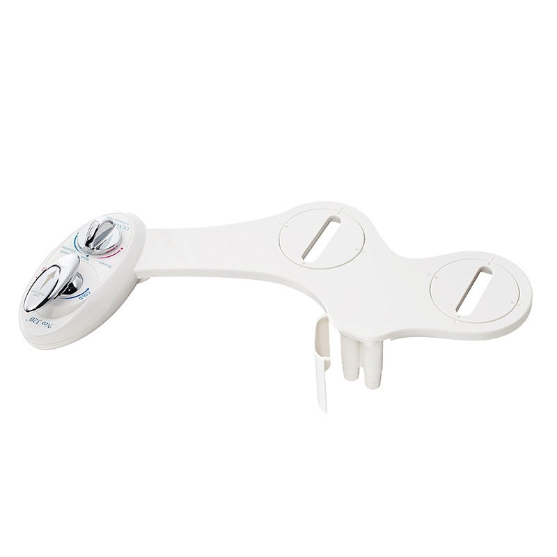 Eco-Friendly Double Nozzle Toilet Water Spray – Hot & Cold Non-Electric Bidet Attachment