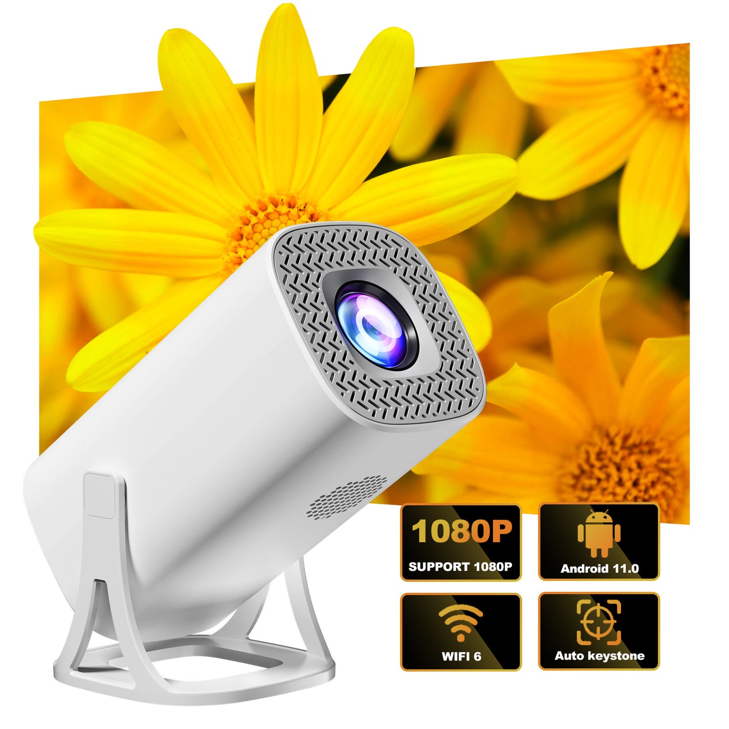 HD Mini Projector – 720p Portable Home Theater
