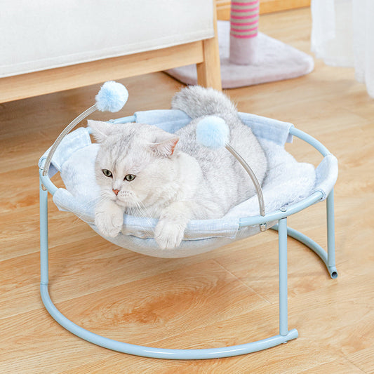 Cat Bed House – Soft Plush Kitten Hammock Mattress for All Seasons