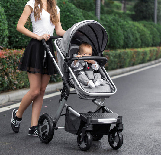 739A Crimson Baby Tricycle with Safety Basket – High Landscape Aluminum Frame