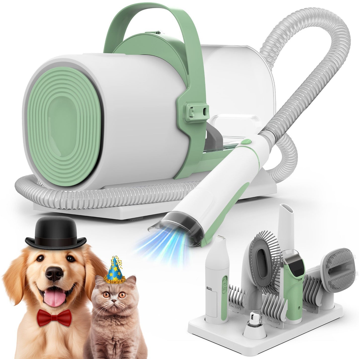 Pet Hair Remover PG50PLUS – All-in-One Hair Suction & Pulling Machine for Dogs