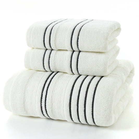 Household Pure Cotton Bath Towel Set – Soft, Skin-Friendly & Absorbent