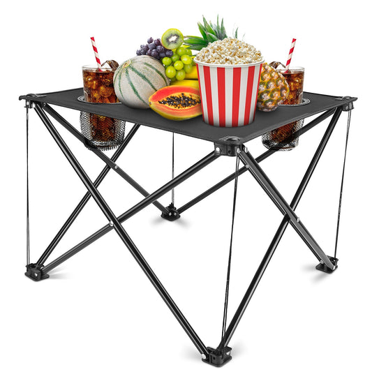 Portable Folding Camping Table with Cup Holders – Lightweight, Durable & Compact