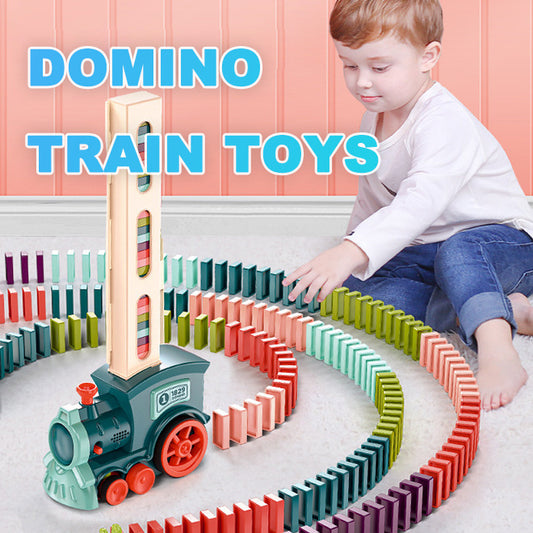 Automatic Domino Set for Kids – 100 Colorful Pieces + Storage Box