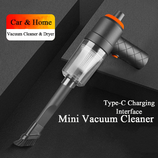 Mini Wireless Car Vacuum Cleaner – Powerful Suction for Home & Auto