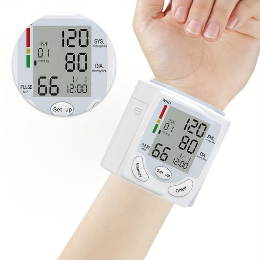 Wrist Electronic Blood Pressure Monitor – BP Sphygmomanometer