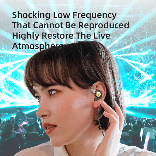 KZ EDX Pro HiFi In-Ear Monitors – Noise Cancelling Bass Earbuds for Music & Sport